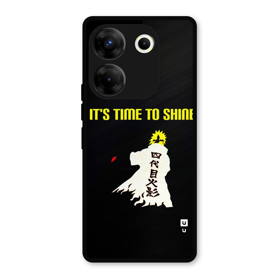 Time To Shine Metal Back Case for Tecno Camon 20 Pro