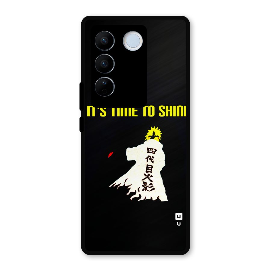 Time To Shine Metal Back Case for Vivo V27 Pro