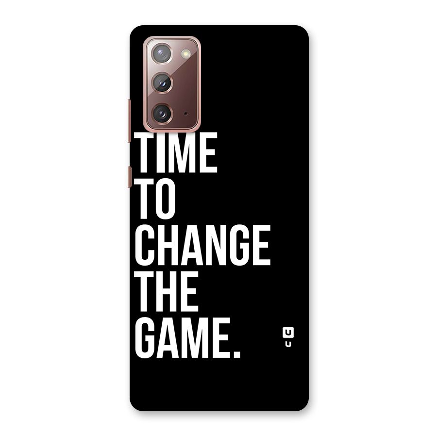 Time to Change the Game Back Case for Galaxy Note 20