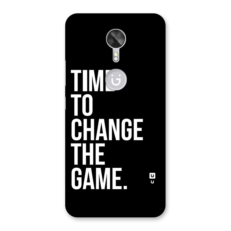 Time to Change the Game Back Case for Gionee A1
