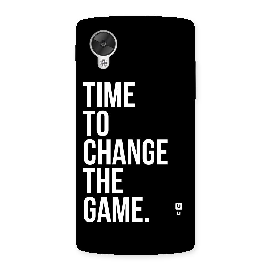 Time to Change the Game Back Case for Google Nexsus 5