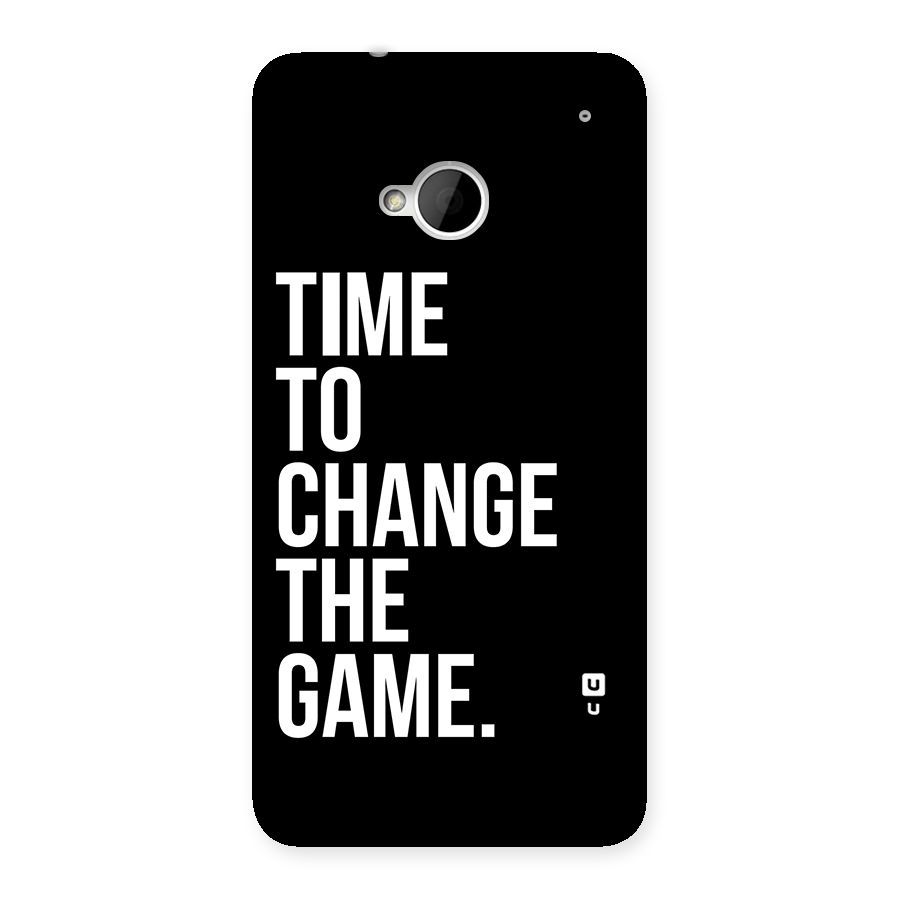 Time to Change the Game Back Case for HTC One M7