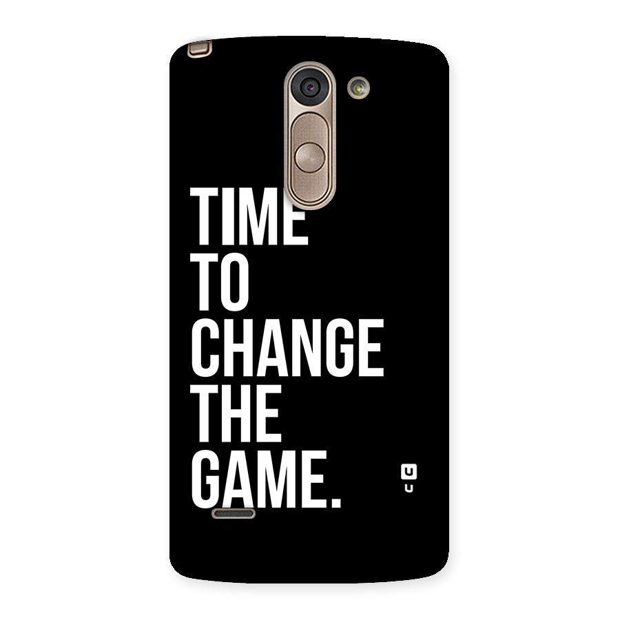 Time to Change the Game Back Case for LG G3 Stylus