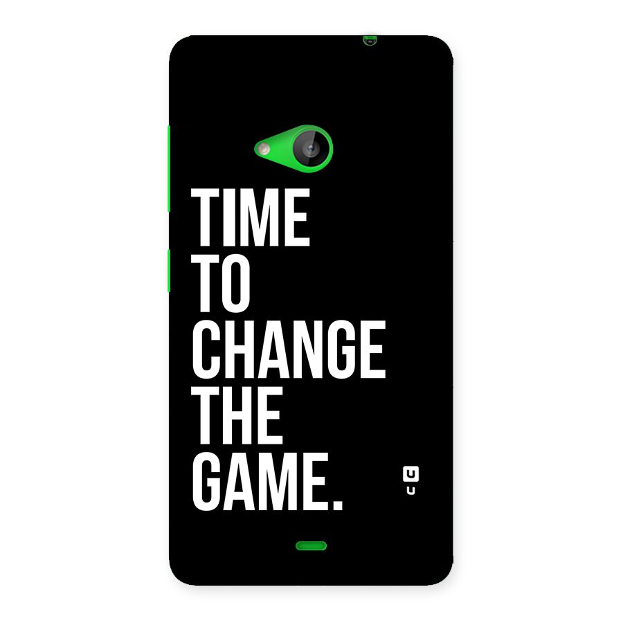 Time to Change the Game Back Case for Lumia 535