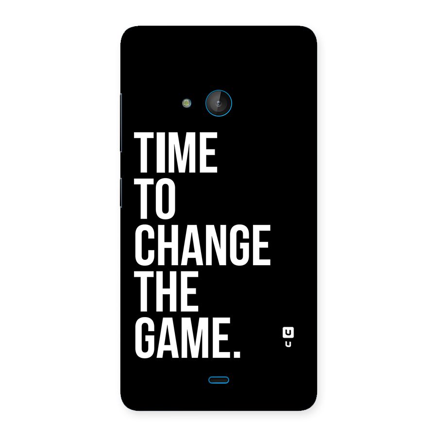 Time to Change the Game Back Case for Lumia 540