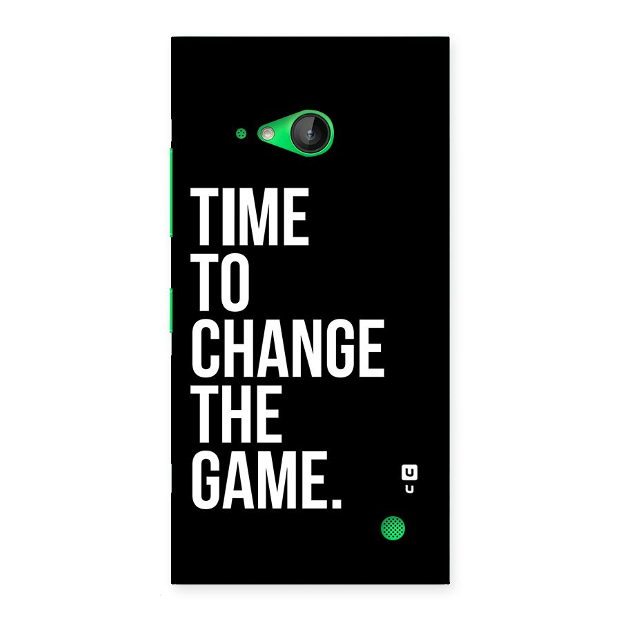 Time to Change the Game Back Case for Lumia 730