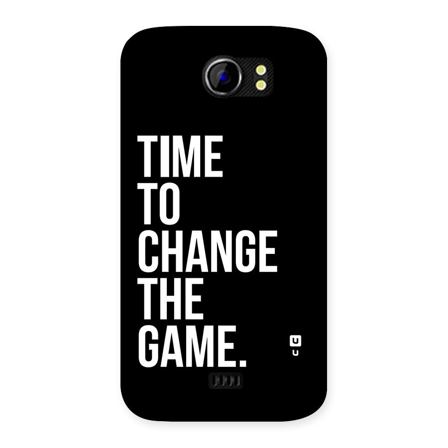 Time to Change the Game Back Case for Micromax Canvas 2 A110
