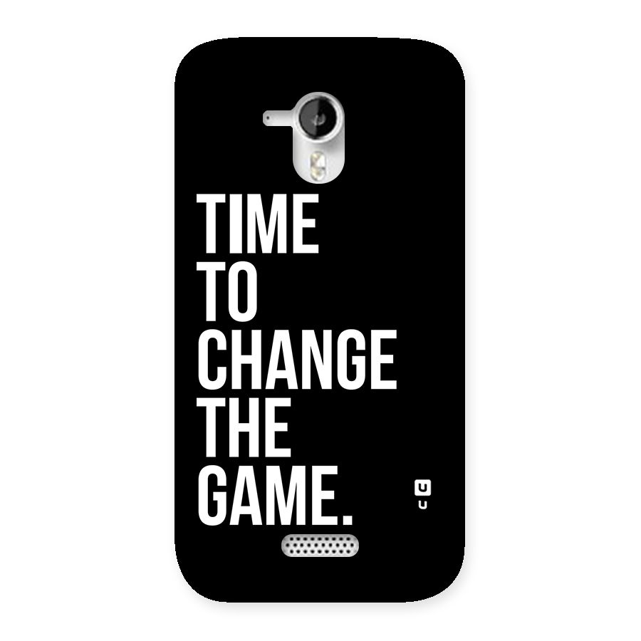 Time to Change the Game Back Case for Micromax Canvas HD A116