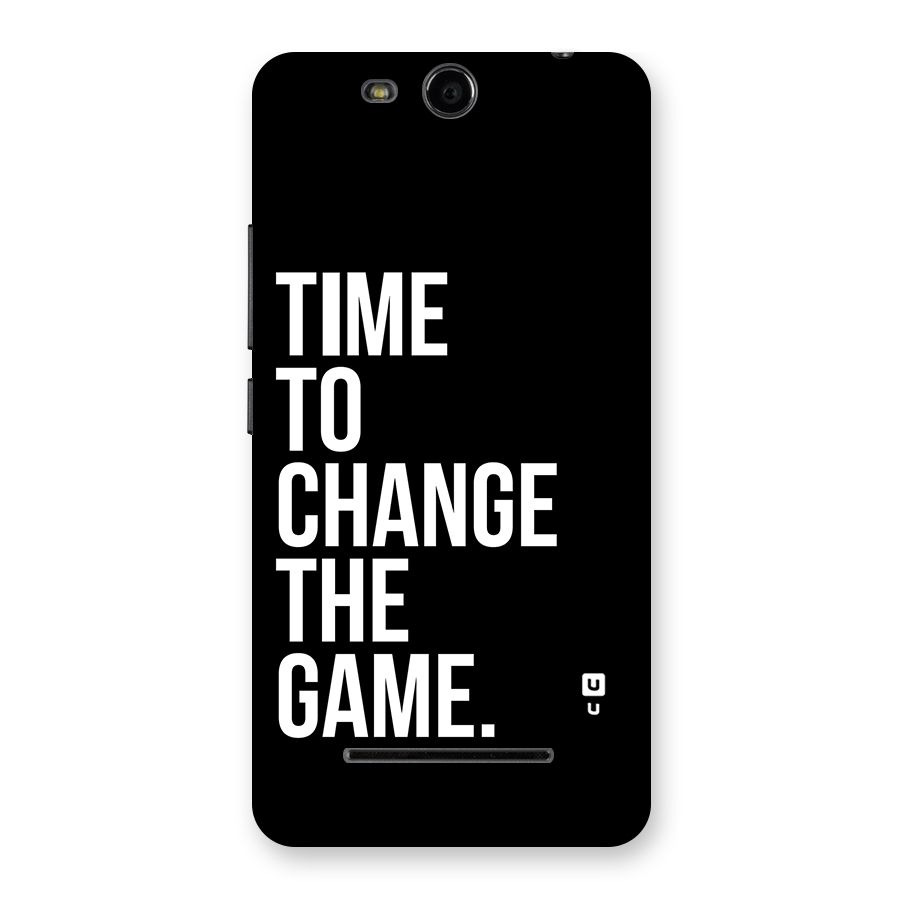 Time to Change the Game Back Case for Micromax Canvas Juice 3 Q392