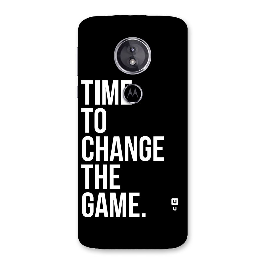 Time to Change the Game Back Case for Moto E5