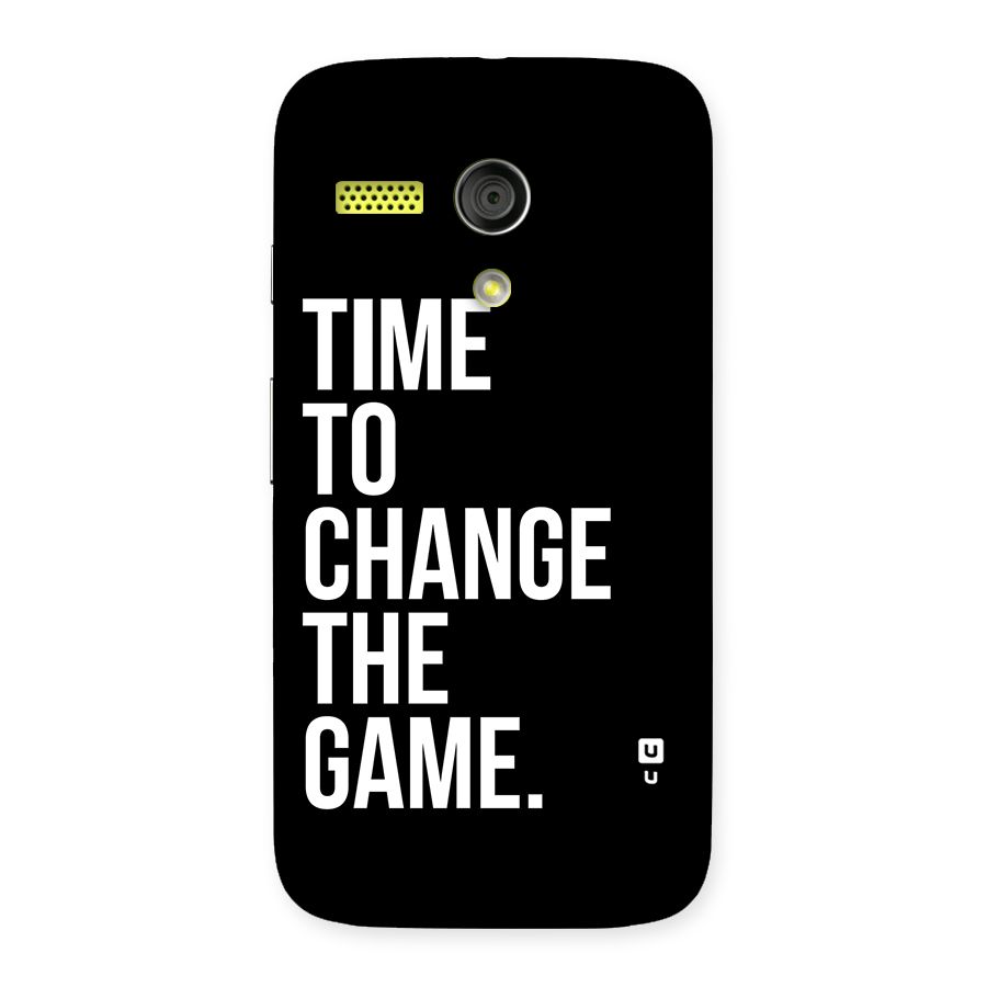 Time to Change the Game Back Case for Moto G