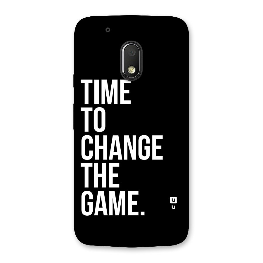 Time to Change the Game Back Case for Moto G4 Play