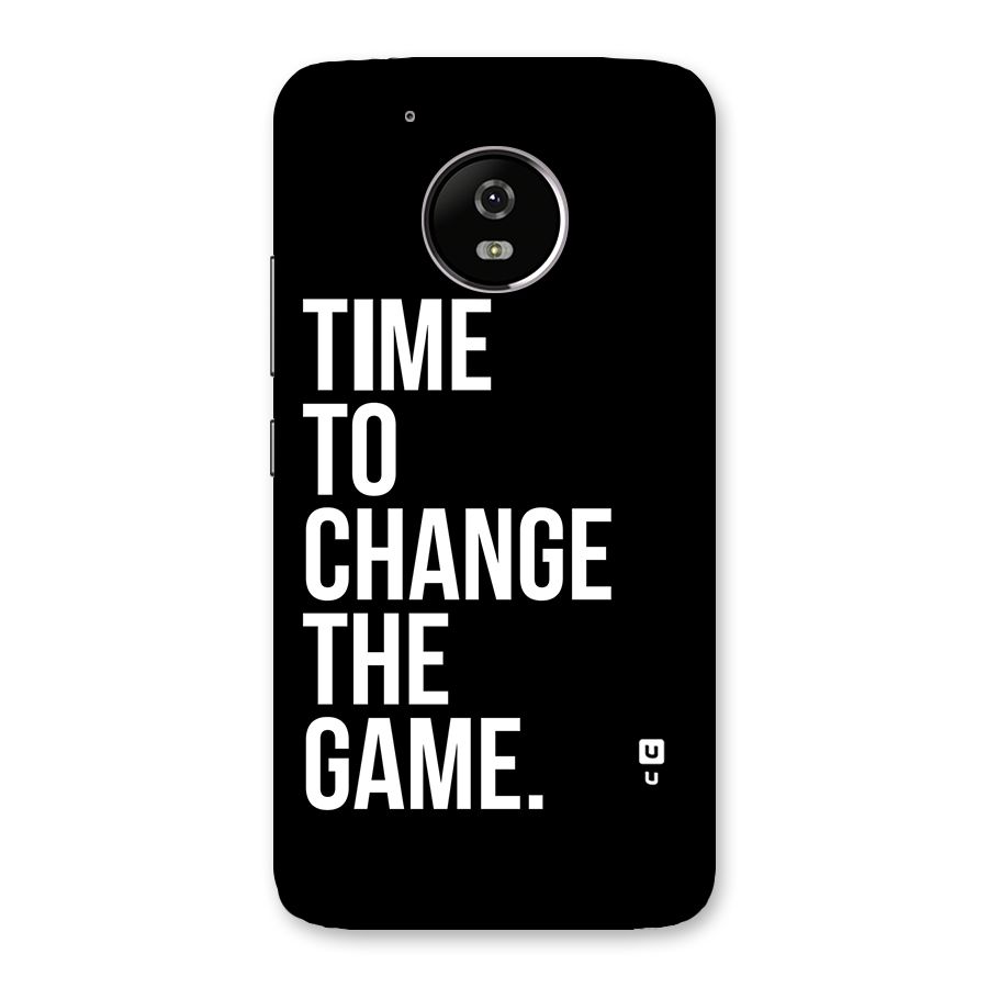 Time to Change the Game Back Case for Moto G5