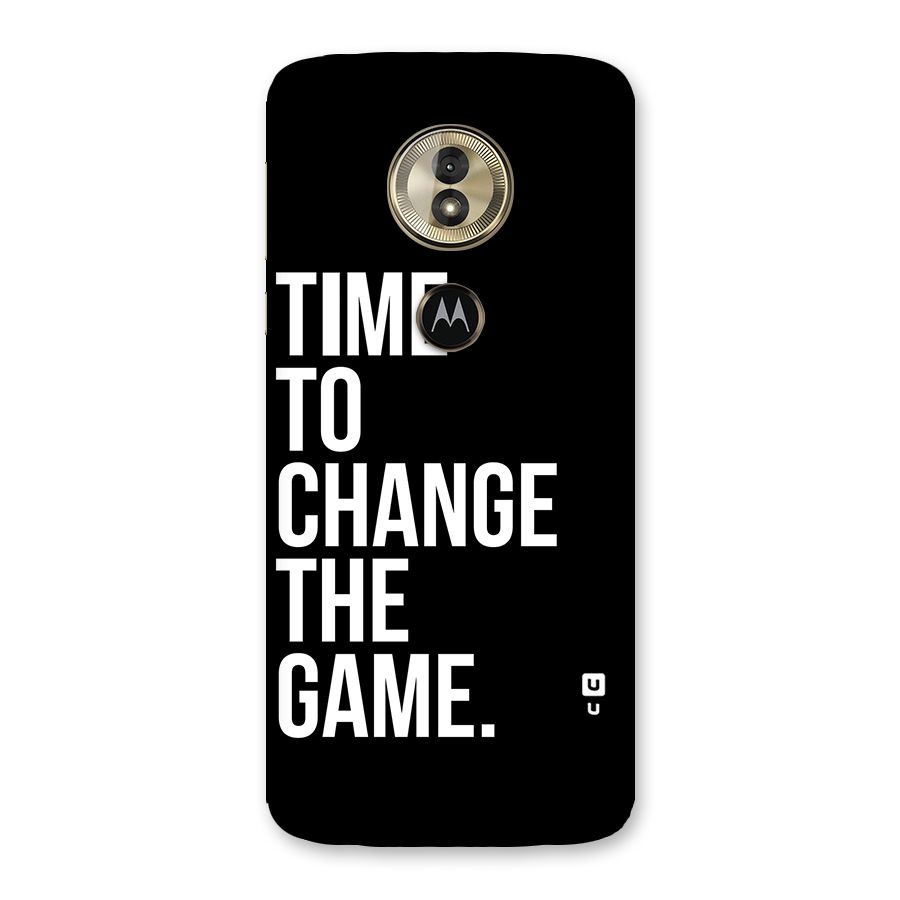 Time to Change the Game Back Case for Moto G6 Play