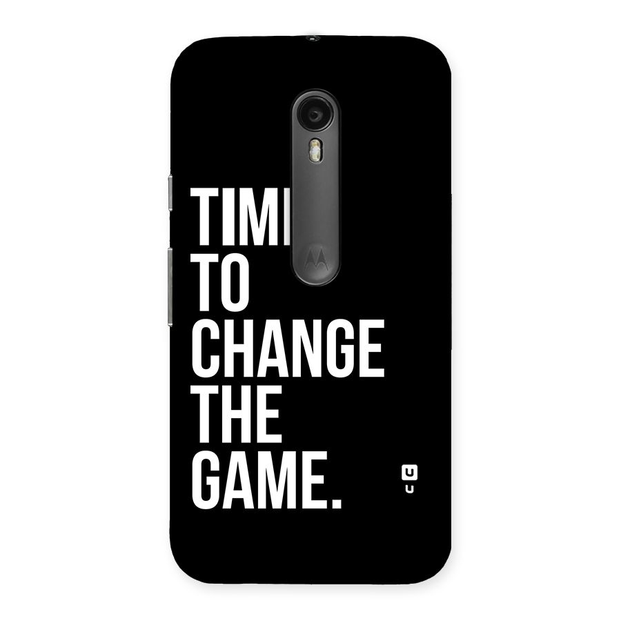 Time to Change the Game Back Case for Moto G Turbo