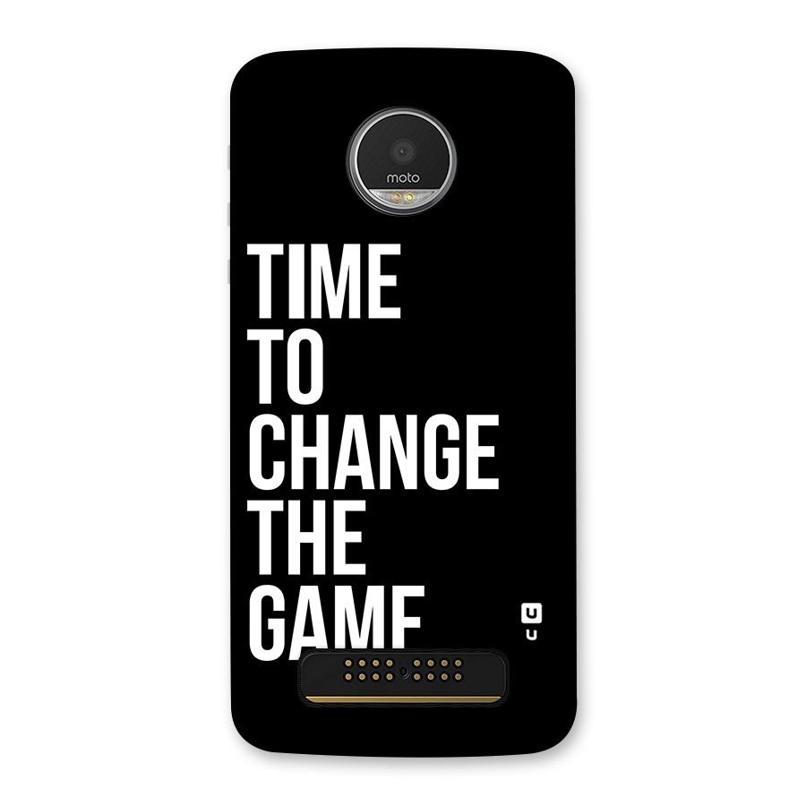 Time to Change the Game Back Case for Moto Z Play