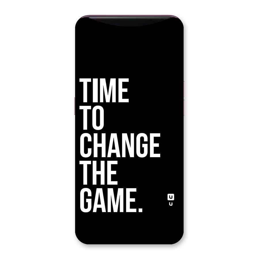 Time to Change the Game Back Case for Oppo Find X