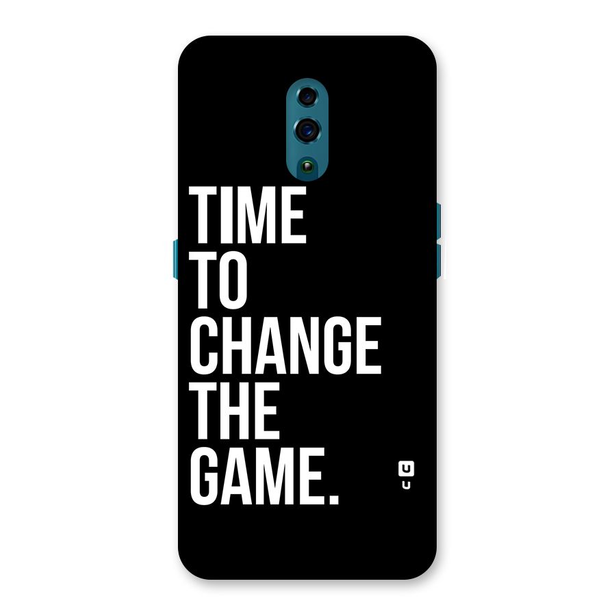 Time to Change the Game Back Case for Oppo Reno