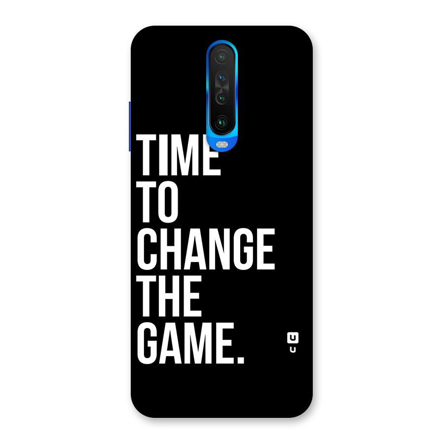 Time to Change the Game Back Case for Poco X2
