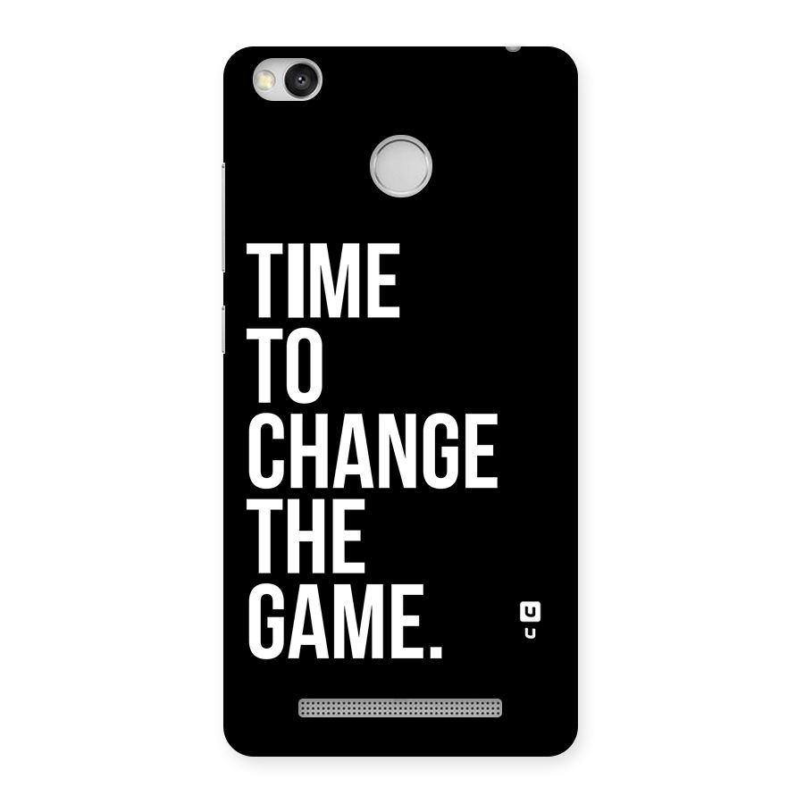 Time to Change the Game Back Case for Redmi 3S Prime