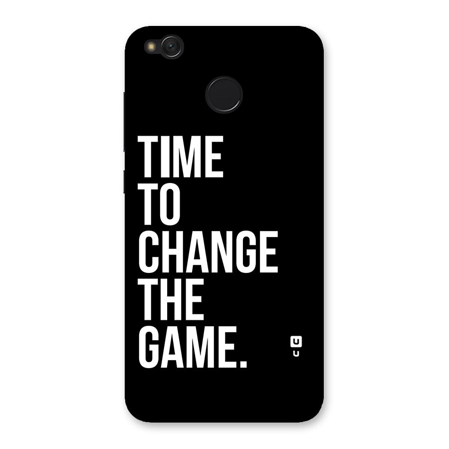 Time to Change the Game Back Case for Redmi 4