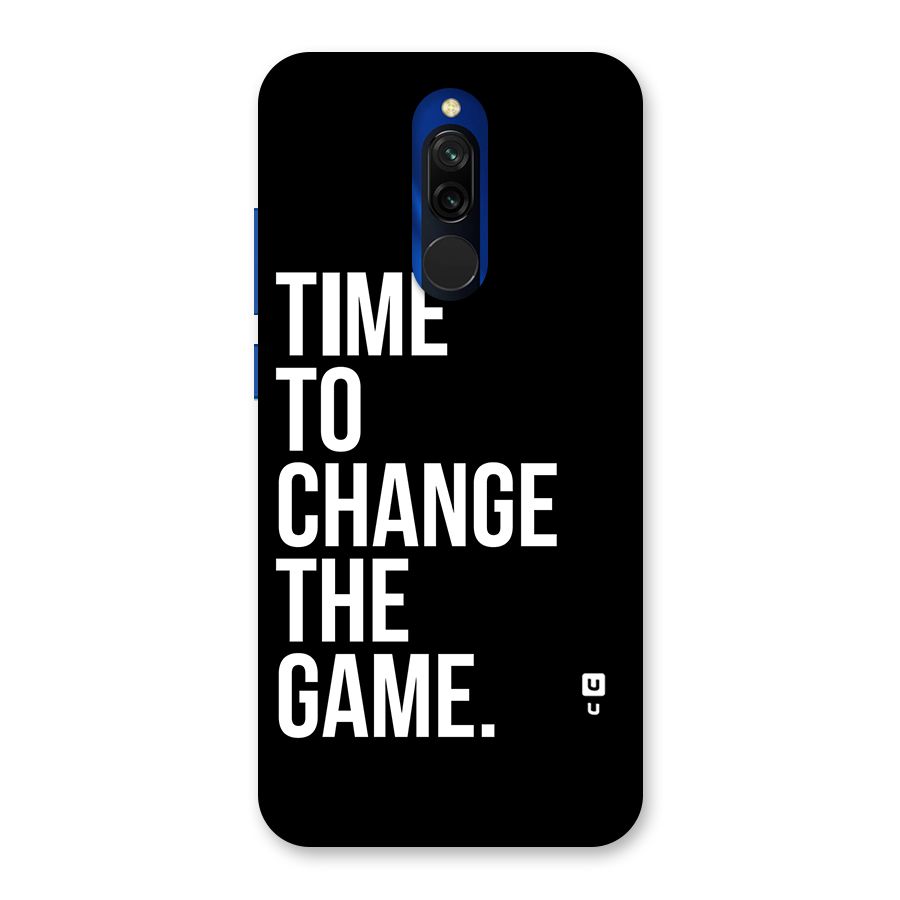 Time to Change the Game Back Case for Redmi 8