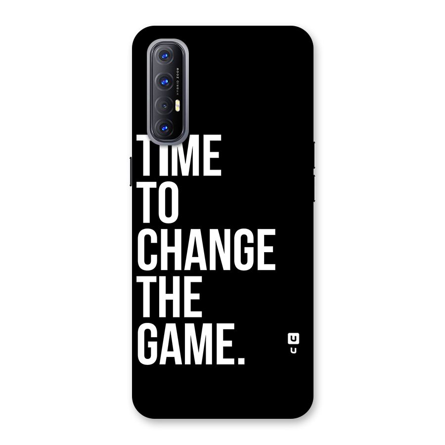 Time to Change the Game Back Case for Reno3 Pro