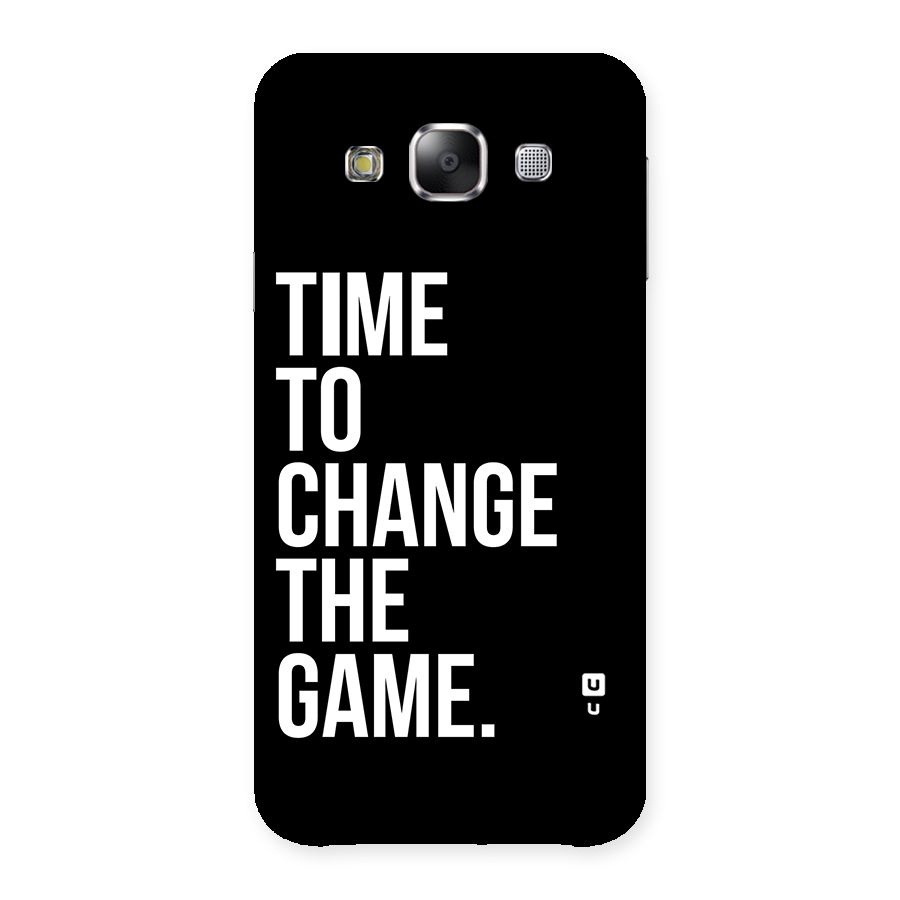 Time to Change the Game Back Case for Samsung Galaxy E5