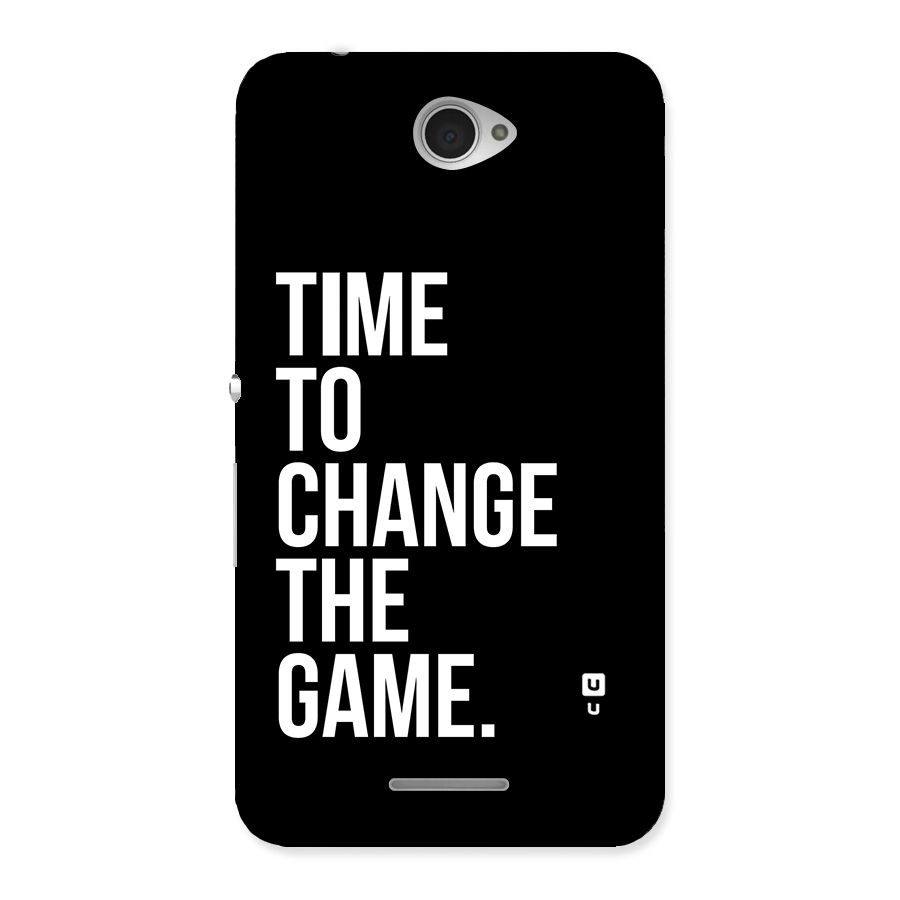 Time to Change the Game Back Case for Sony Xperia E4