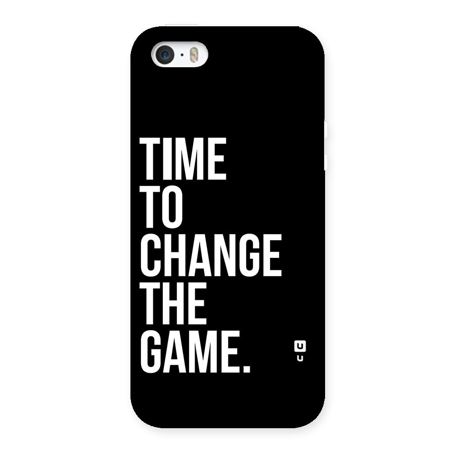 Time to Change the Game Back Case for iPhone SE