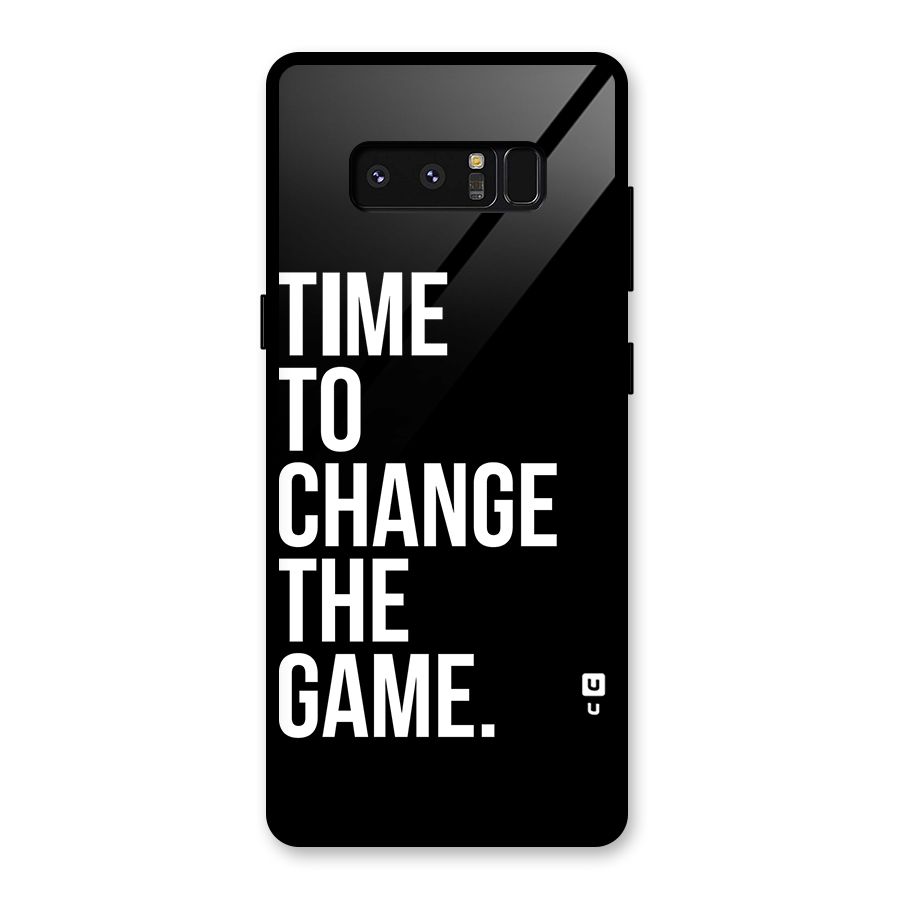 Time to Change the Game Glass Back Case for Galaxy Note 8