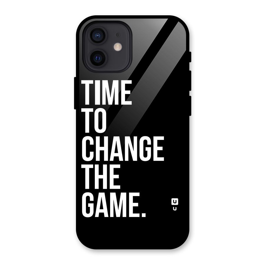 Time to Change the Game Glass Back Case for iPhone 12