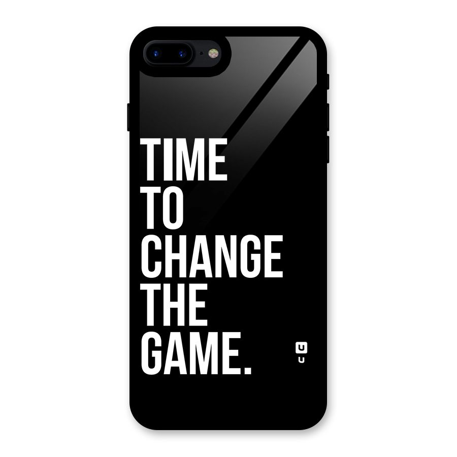 Time to Change the Game Glass Back Case for iPhone 8 Plus