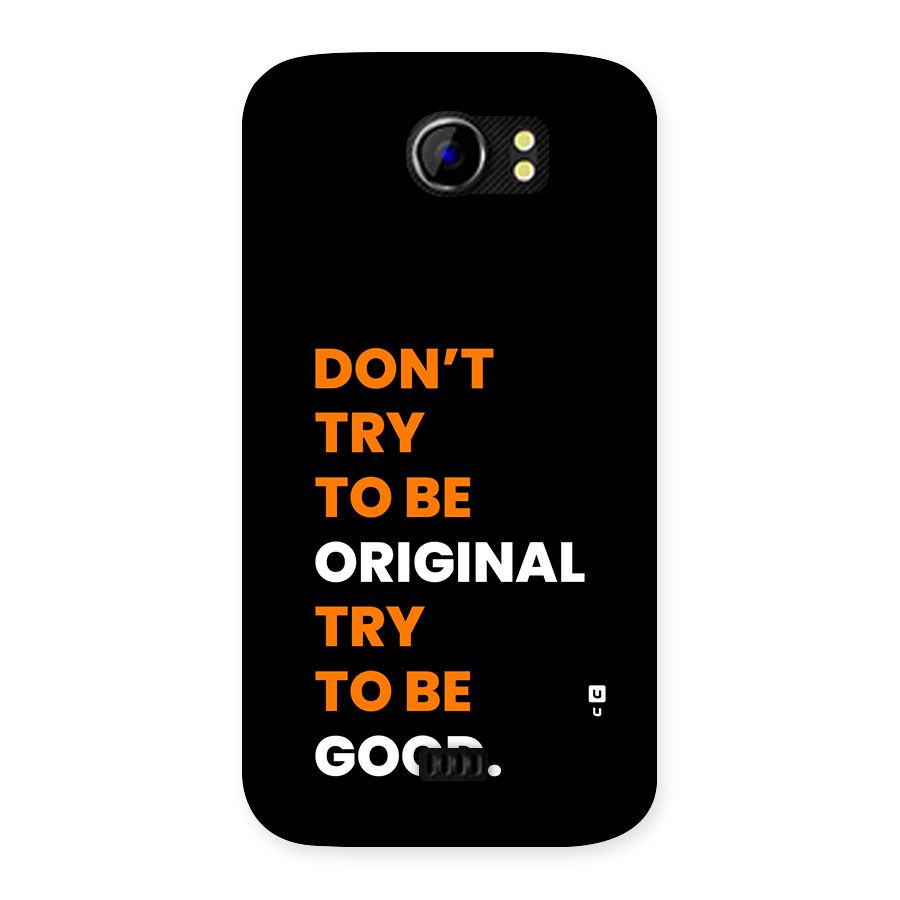 To Be Good Back Case for Canvas 2 A110