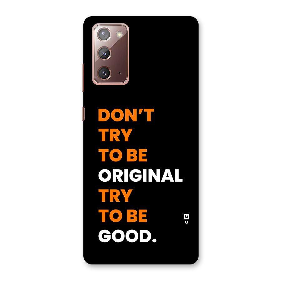 To Be Good Back Case for Galaxy Note 20