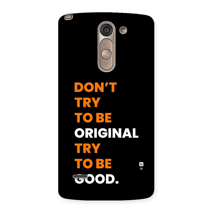 To Be Good Back Case for LG G3 Stylus