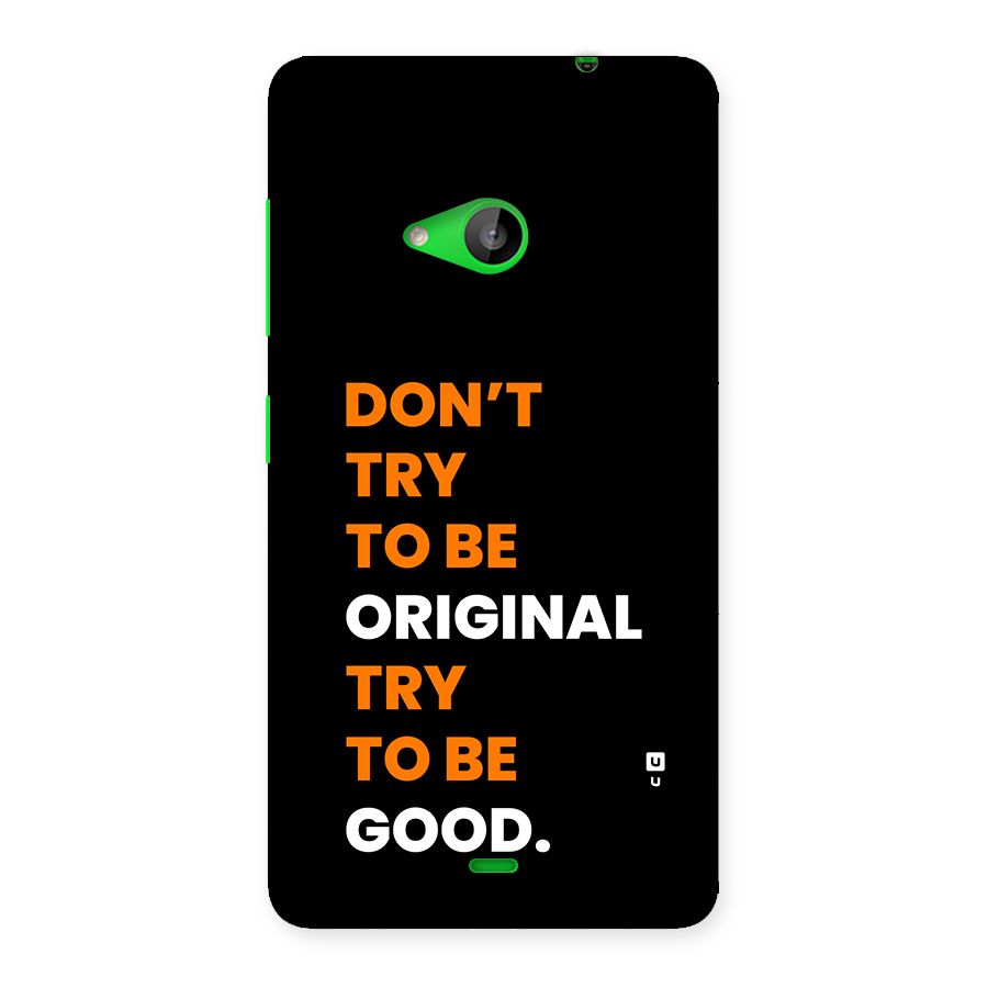 To Be Good Back Case for Lumia 535