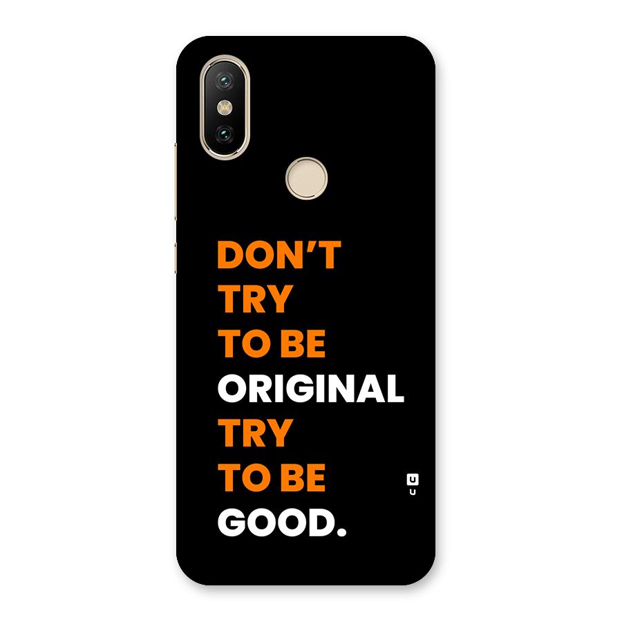 To Be Good Back Case for Mi A2