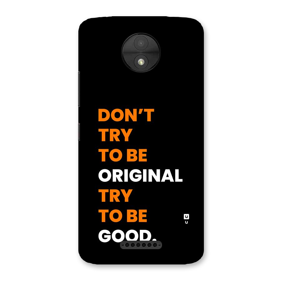 To Be Good Back Case for Moto C