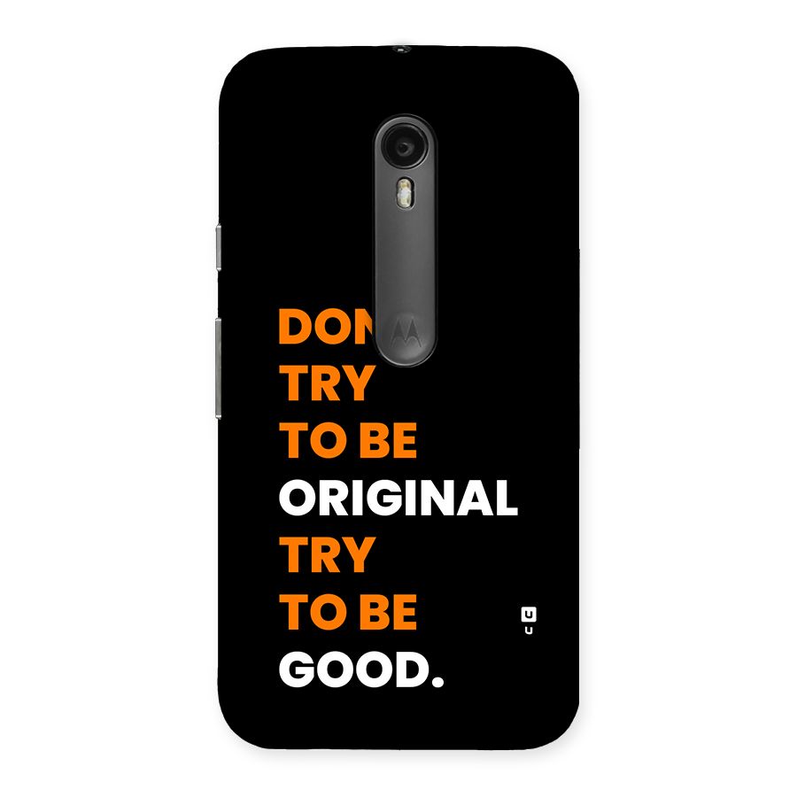To Be Good Back Case for Moto G Turbo