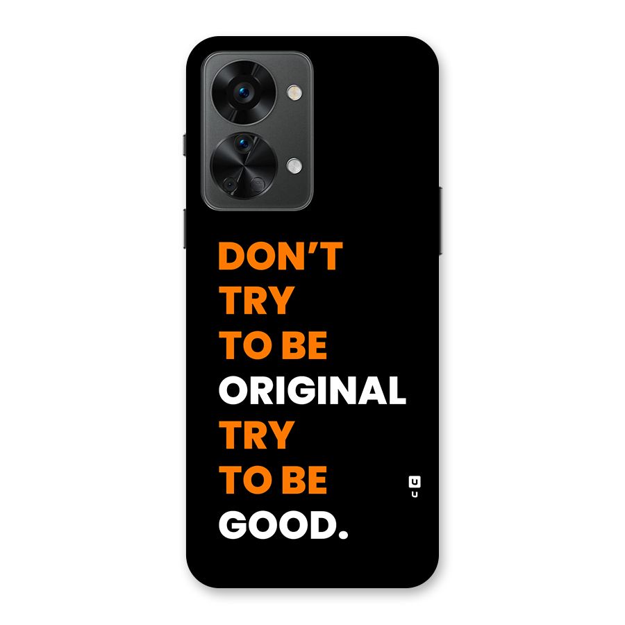 To Be Good Back Case for OnePlus Nord 2T
