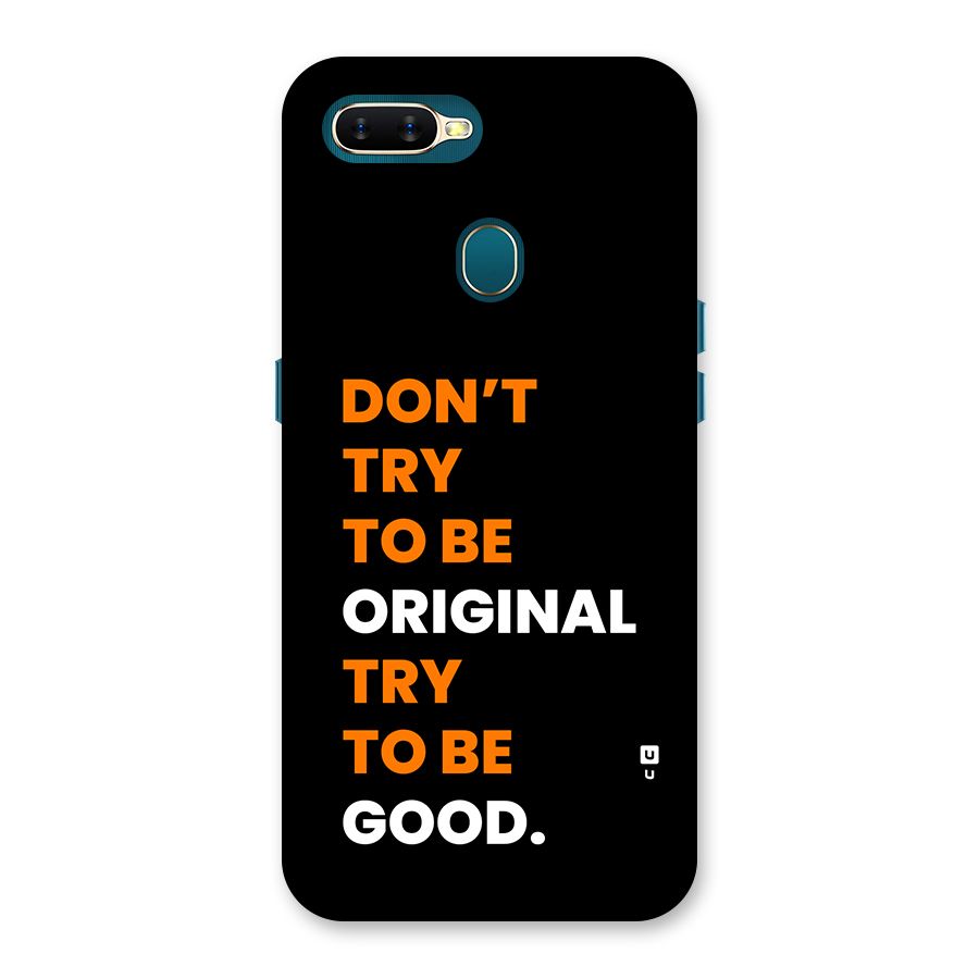 To Be Good Back Case for Oppo A12s