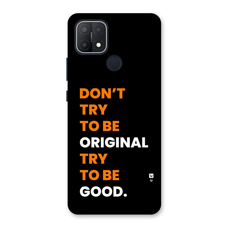 To Be Good Back Case for Oppo A15s