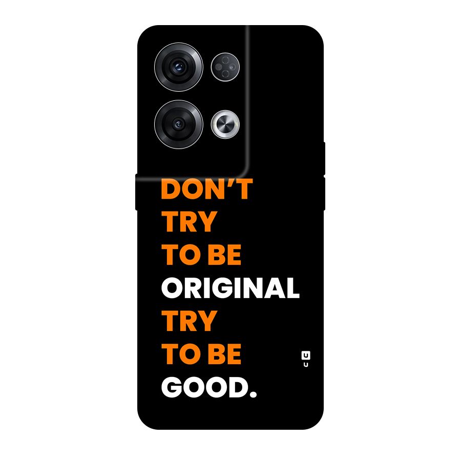 To Be Good Back Case for Oppo Reno8 Pro 5G