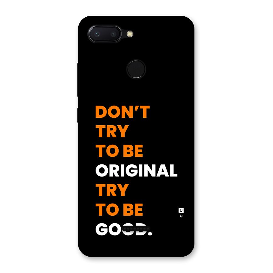 To Be Good Back Case for Redmi 6