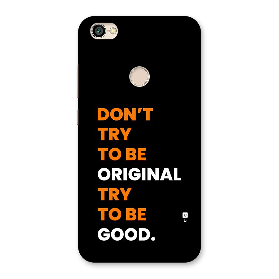 To Be Good Back Case for Redmi Y1 2017
