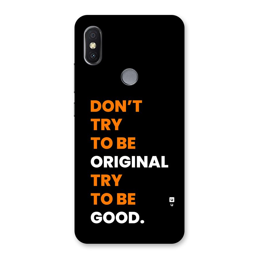 To Be Good Back Case for Redmi Y2
