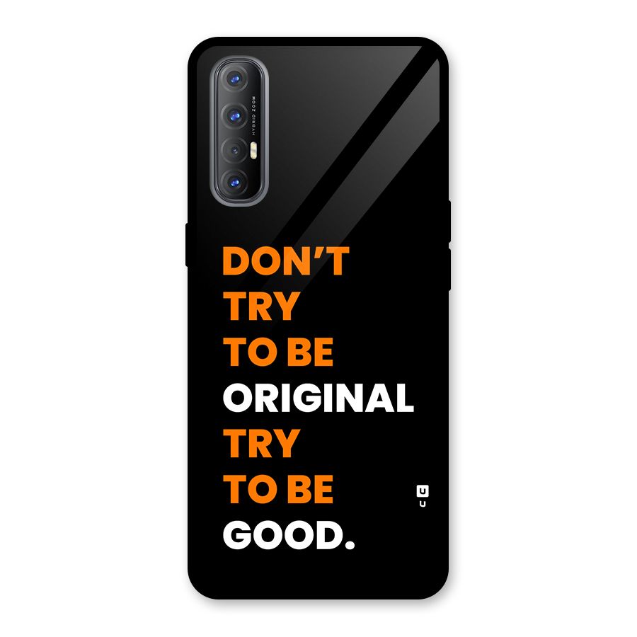 To Be Good Glass Back Case for Oppo Reno3 Pro