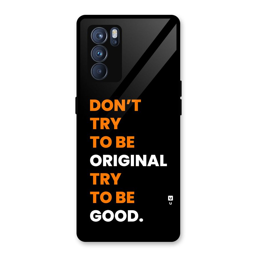 To Be Good Glass Back Case for Oppo Reno6 Pro 5G