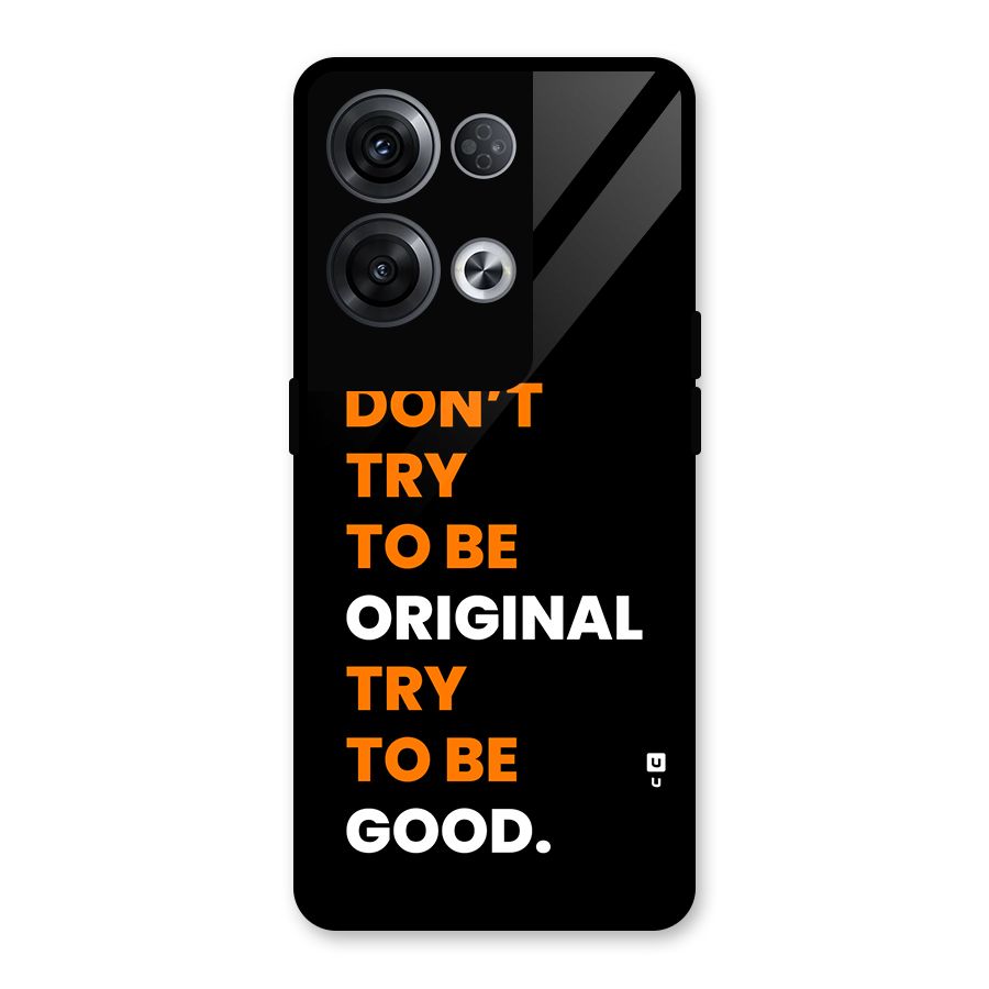 To Be Good Glass Back Case for Oppo Reno8 Pro 5G